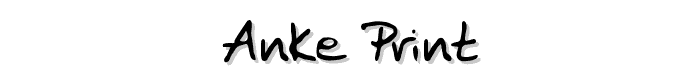 Anke Print font